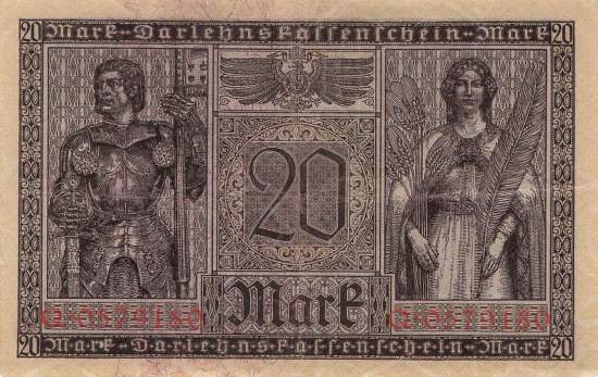 20 Mark Serie Q ro 55 1918